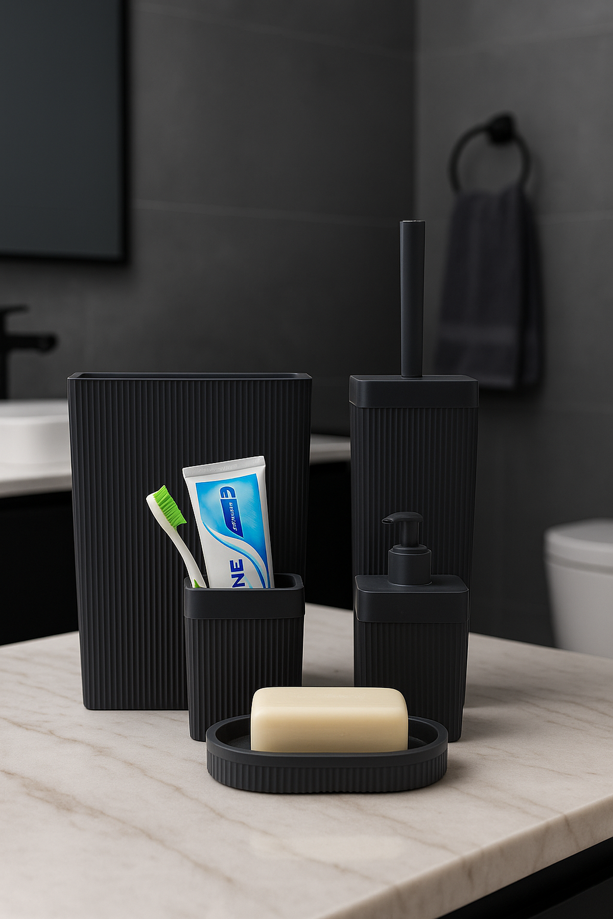 5 Parça Banyo Seti – Şık ve Modern Tasarım